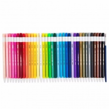 得力水溶性按动彩色铅笔6559(12色)/6560(24色)/6062(36色)混色桶装