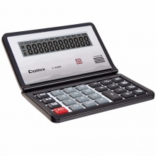 齐心计算器C-600 折叠型源远流长语音王 红色 5个/盒