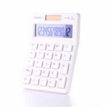 齐心计算器C-6S 小台 苹果系列时尚办公 白色 5个/盒