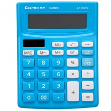 齐心计算器C-838EC 时尚 普通12位 蓝色 5个/盒