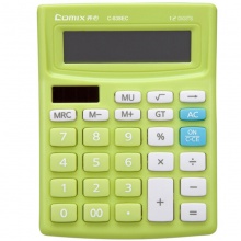 齐心计算器C-838EC 时尚 普通12位 绿色 5个/盒