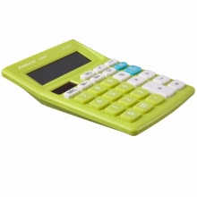 齐心计算器C-838EC 时尚 普通12位 绿色 5个/盒