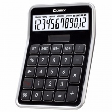 齐心计算器C-8S 苹果系列时尚办公 银色 2个/盒