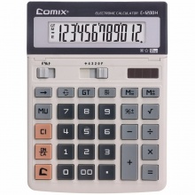 齐心计算器KA-1200H 舒视办公 卡装 白色 2个/盒