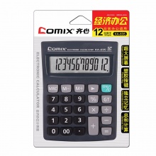齐心计算器KA-835 经济办公 卡装 黑色 5个/盒