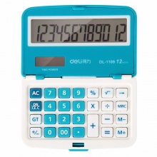 得力计算器1109 桌面型 蓝色/桔色/绿色 92ｘ59ｘ17mm 20个/盒