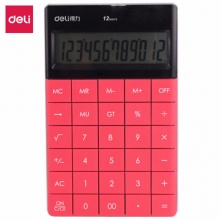 得力计算器1589 桌面型 红色 165×103×12.5mm 10个/盒