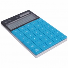 得力计算器1589 桌面型 蓝色 165×103×12.5mm 10个/盒