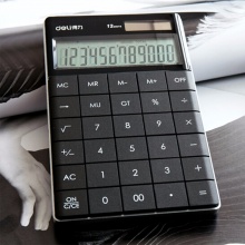 得力计算器1589P 桌面型 黑色 165×103×14.5mm 10个/盒
