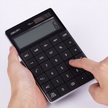 得力计算器1589P 桌面型 黑色 165×103×14.5mm 10个/盒