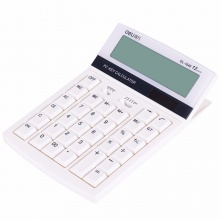 得力计算器1640A 桌面型 白色/黑色 202ｘ142ｘ27mm 10个/盒