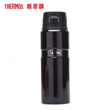 膳魔师 SK4000 304不锈钢真空保温运动杯 棕色/亮蓝色 780mL