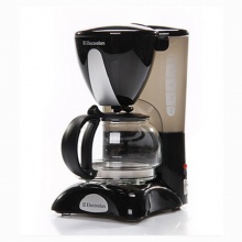 伊莱克斯 ECM051  咖啡机 自动保温装置 防滴漏设计 永久性滤网 黑色 600mL