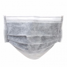 得力19382一次性活性炭口罩(灰色)175*95mm（4层）(50只/盒)