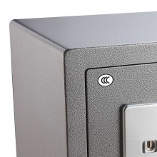 得力电子保险箱3611-3C钥匙+密码(银灰)250*350*250mm(250mm含底座高度) 保险柜/保密柜/保险箱