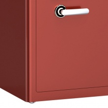 得力电子密码保险箱4007(咖啡色、酒红色)H812*W480*D480mm（H不含底座和脚轮） 保险柜/保密柜/保险箱