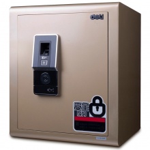 得力指纹保险箱4022(金色)H450*W380*D340mm 保险柜/保密柜/保险箱