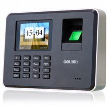 得力33025指纹考勤机(黑)