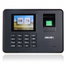 得力33025指纹考勤机(黑)