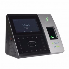 中控异地指纹考勤机FACE6，支持手机APP 通讯方式：TCP/IP、RS232/485、USB-HOST。大容量：500人脸，2000枚指纹容量
