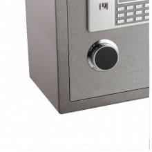 得力电子保险箱3613-3C钥匙+密码(银灰)450*380*340mm(450mm含底座高度) 保险柜/保密柜/保险箱