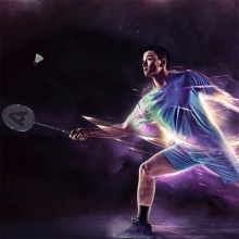 安格耐特F2107羽毛球拍(混色)