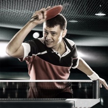 安格耐特F2313乒乓球拍(正红反黑)