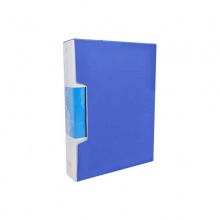 新时达经济型文件夹 XD-8202-蓝 A4，双强力夹，24个/盒，192个/件