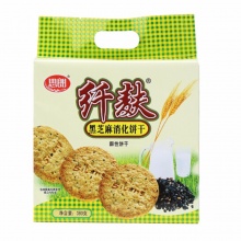 思朗纤麸黑芝麻消化饼干 380g 12袋/件