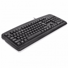 双飞燕（A4TECH） KB-8 家用办公游戏防水有线键盘 有线带线键盘台式机笔记本圆孔接口键盘