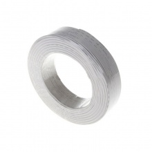 山泽4芯多股纯铜电话线C28AWG-4C 150米/卷 白色