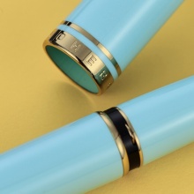 英雄钢笔 981-2 蓝色 男女士商务钢笔 单支装0.5mm