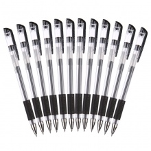 晨光(M&G)Q7 0.5mm (黑色)中性笔 子弹头签字笔 拔盖碳素笔