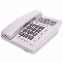 步步高（BBK）HCD007(6082)TSD有绳电话机（雅白色）（防盗号功能、屏幕亮度调节）
