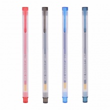 晨光 GP1280 葫芦头中性笔 0.5mm 磨砂透明杆 黑色/红色/蓝色/墨蓝 12支/盒