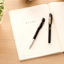 得力 S116 考试中性笔 子弹头 0.5mm 黑色 12支/盒