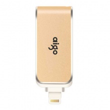 爱国者 优盘\U盘U360 32G 苹果手机双用 USB3.0  旋转 金色