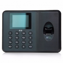 中控指纹考勤机K10指纹容量1000枚 、记录5万条、USB数据线下载，彩屏、中控指纹采集、U盘下载、T9输入法、SSR自动生成报表