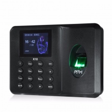 中控指纹考勤机K10指纹容量1000枚 、记录5万条、USB数据线下载，彩屏、中控指纹采集、U盘下载、T9输入法、SSR自动生成报表