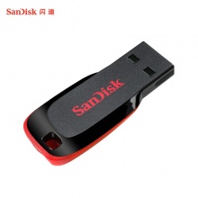 闪迪(SanDisk)16GB USB2.0 U盘 CZ50酷刃 黑红色